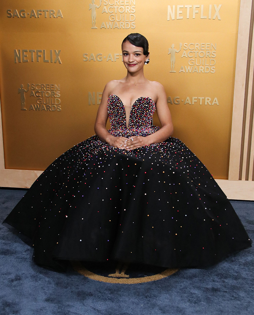 Marissa Bode arrives at SAG Awards 2025 red carpet