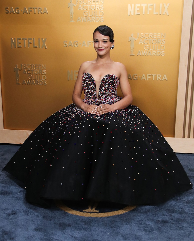 Marissa Bode arrives at SAG Awards 2025 red carpet