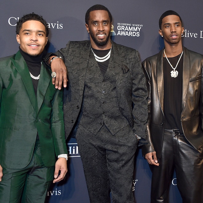 Justin Combs, Sean "Diddy" Combs, Christian Combs, Quincy Brown