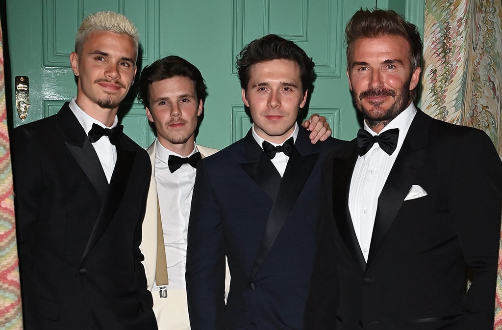 Brooklyn Beckham, Cruz Beckham, Romeo Beckham, David Beckham