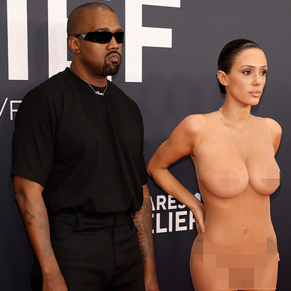 Kanye West and Bianca Censori Arrives at the Grammys 2025 red carpet