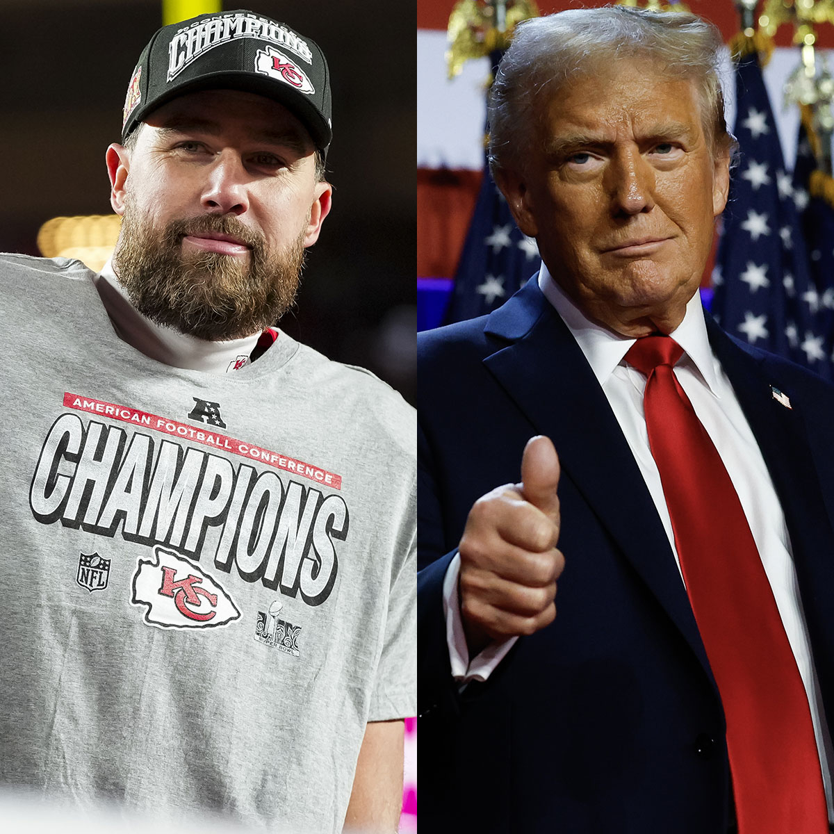 Travis Kelce Says It’s an “Honor” for Trump toAttend Super Bowl