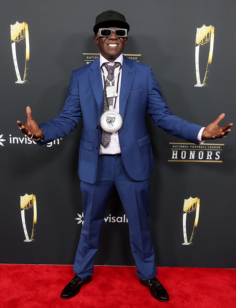 Flavor Flav arrives at the NFL Honors 2025