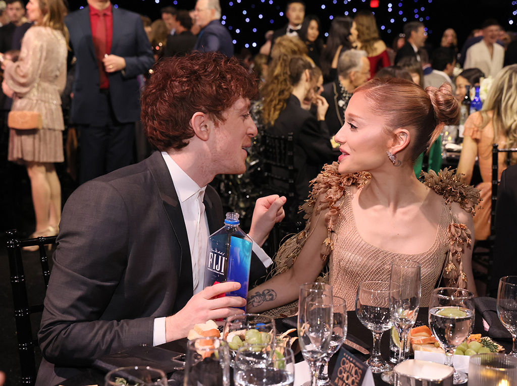 Ethan Slater and Ariana Grande attend critics choice awards 2025 together