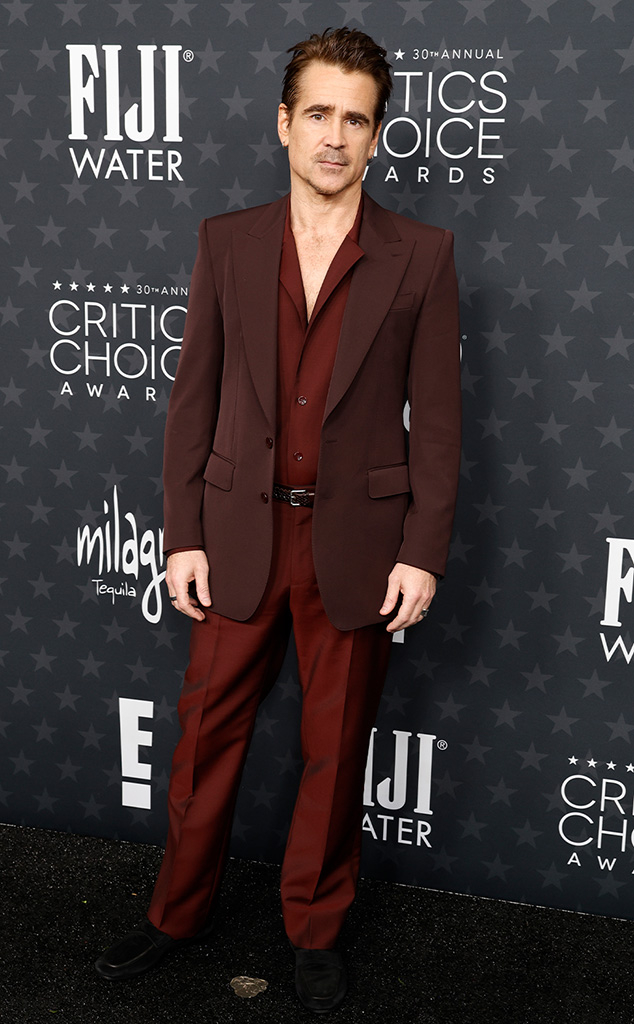 Colin Farrell Arrives at the Critics Choice Awards 2025 red carpet