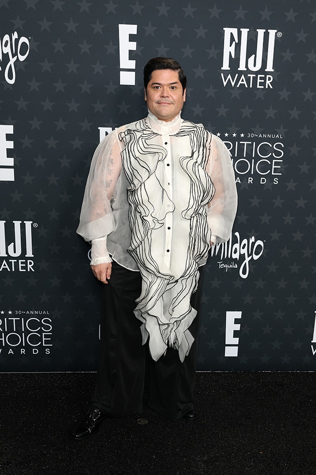 Harvey Guillen Arrives to the critics choice awards 2025 red carpet