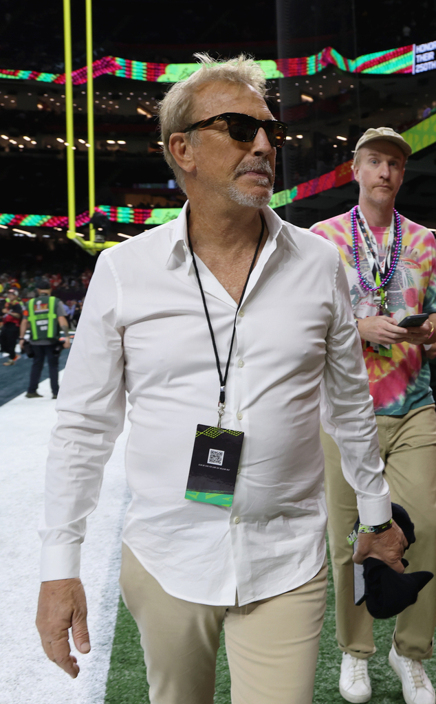 Kevin Costner attends Super Bowl 2025