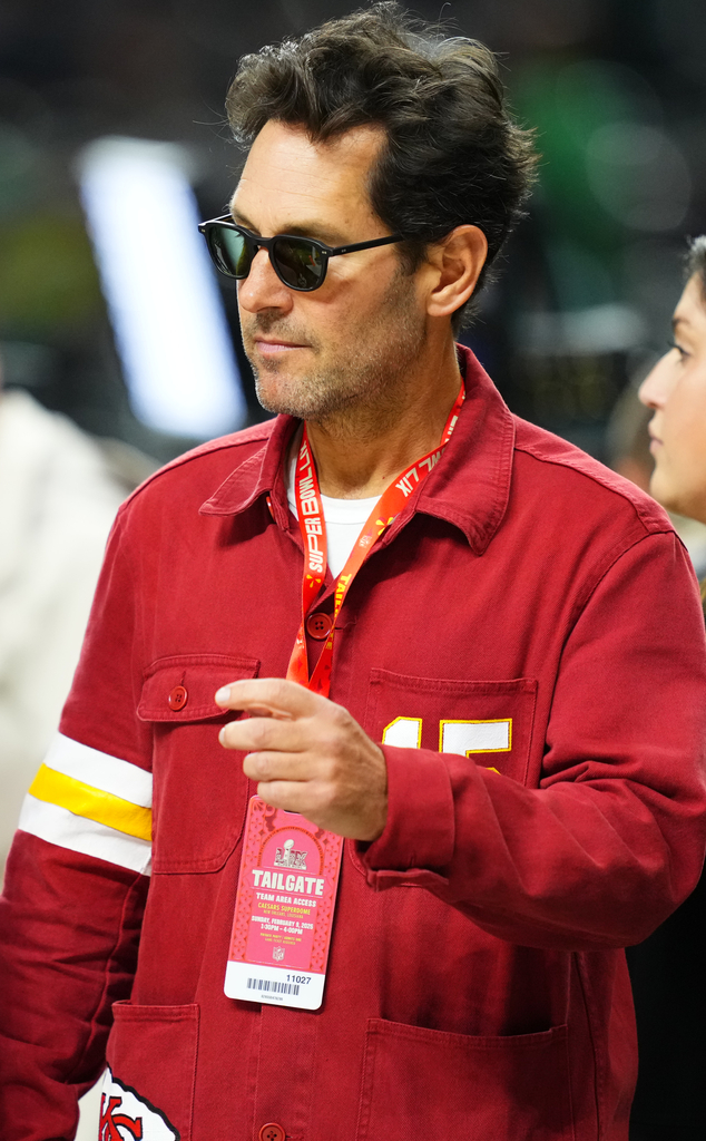 Paul Rudd attends Super Bowl 2025