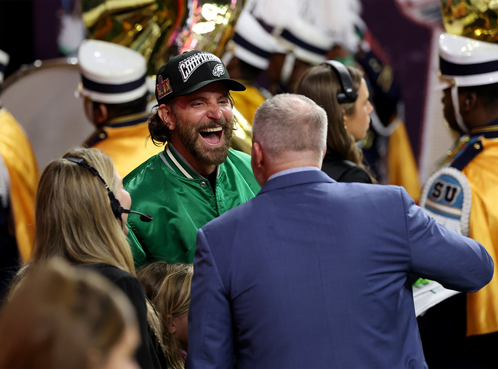 Bradley Cooper attends super bowl 2025