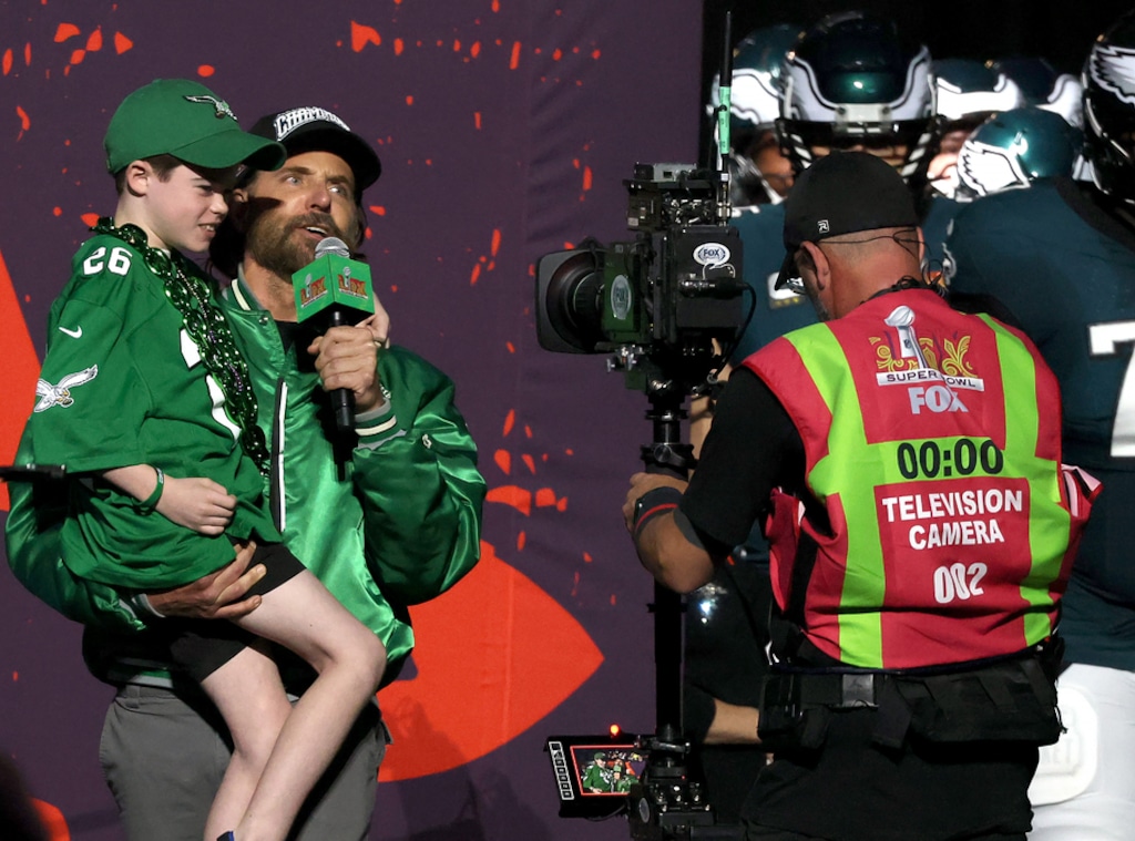 Bradley Cooper attends Super Bowl 2025