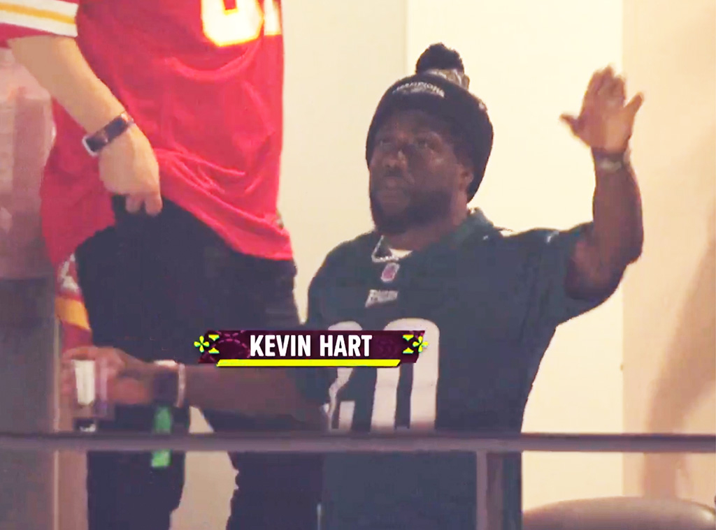 Kevin Hart attends super bowl 2025