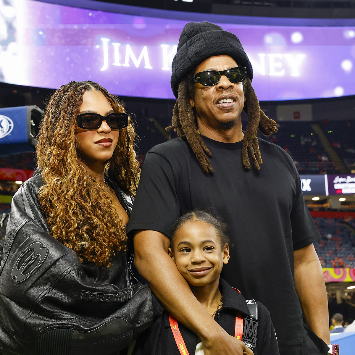 Super Bowl 2025: Jay-Z, Blue Ivy & Rumi Carter Attend Game #JayZ