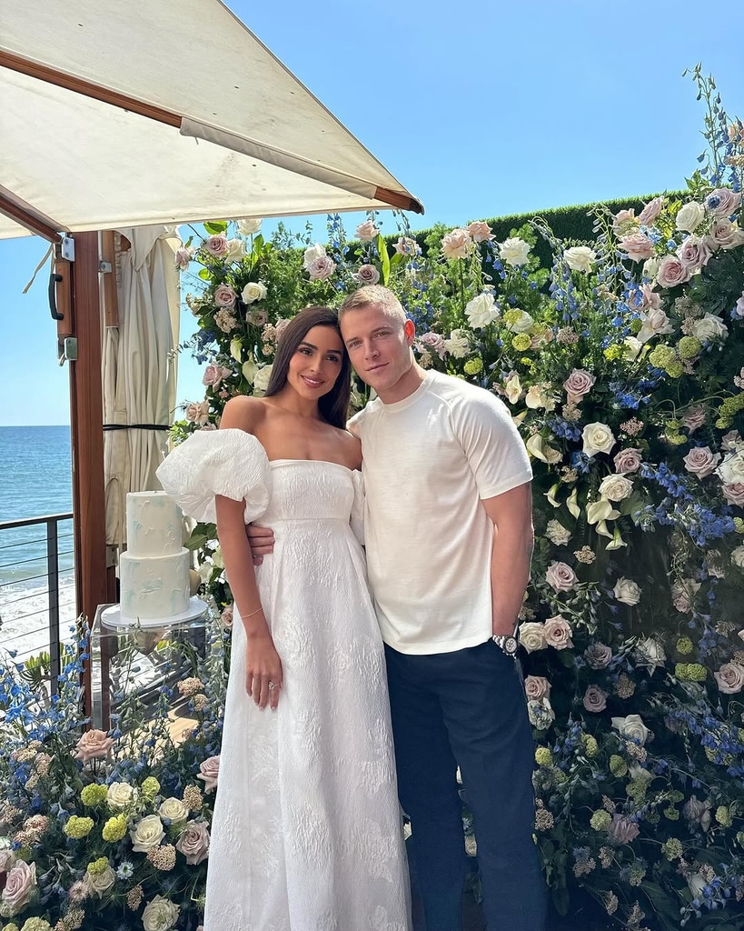 Olivia Culpo and Christian McCaffrey Joyful Moment