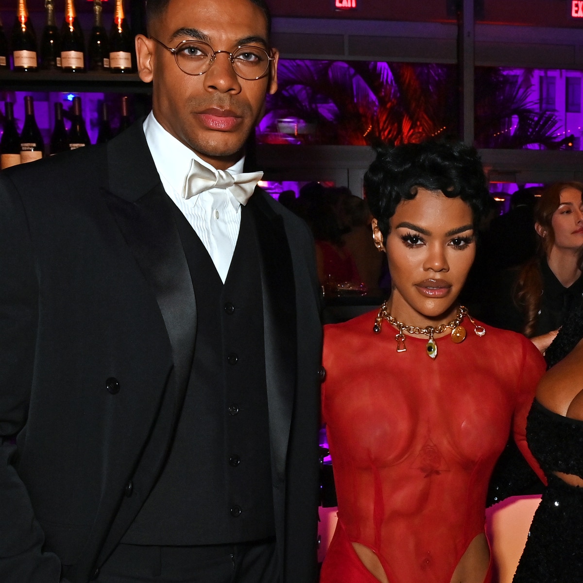 Aaron Pierre, Teyana Taylor, Niecy Nash and Jessica Betts attend the 2025 Vanity Fair Oscar Party