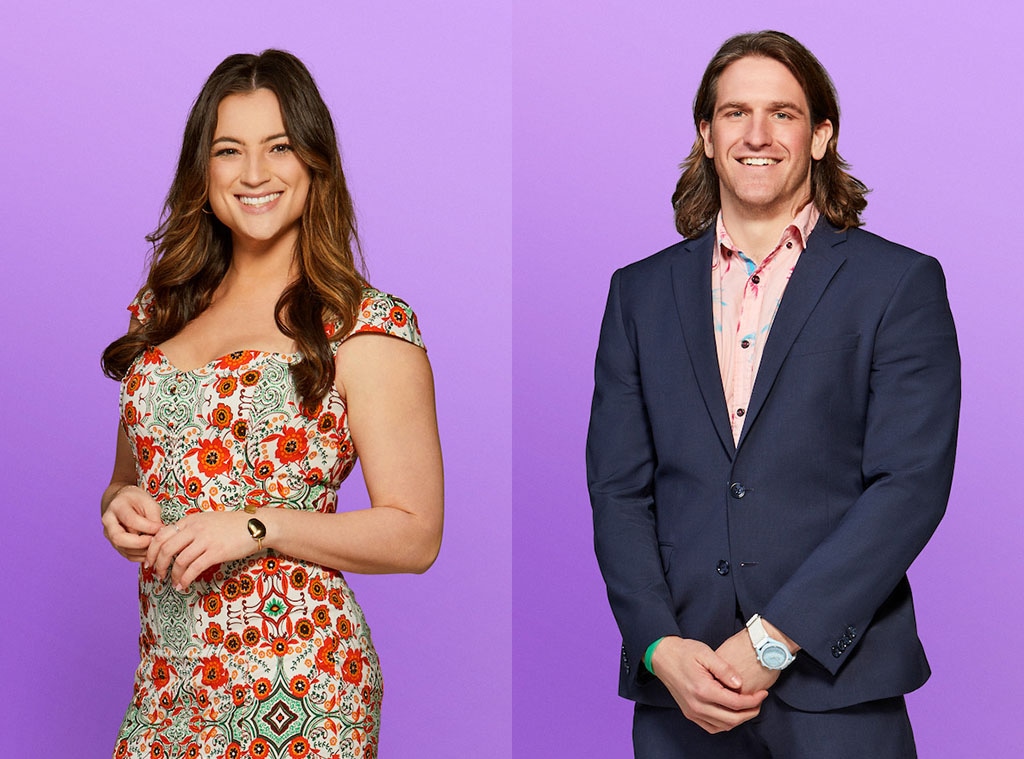 Joey and another contestant on the show