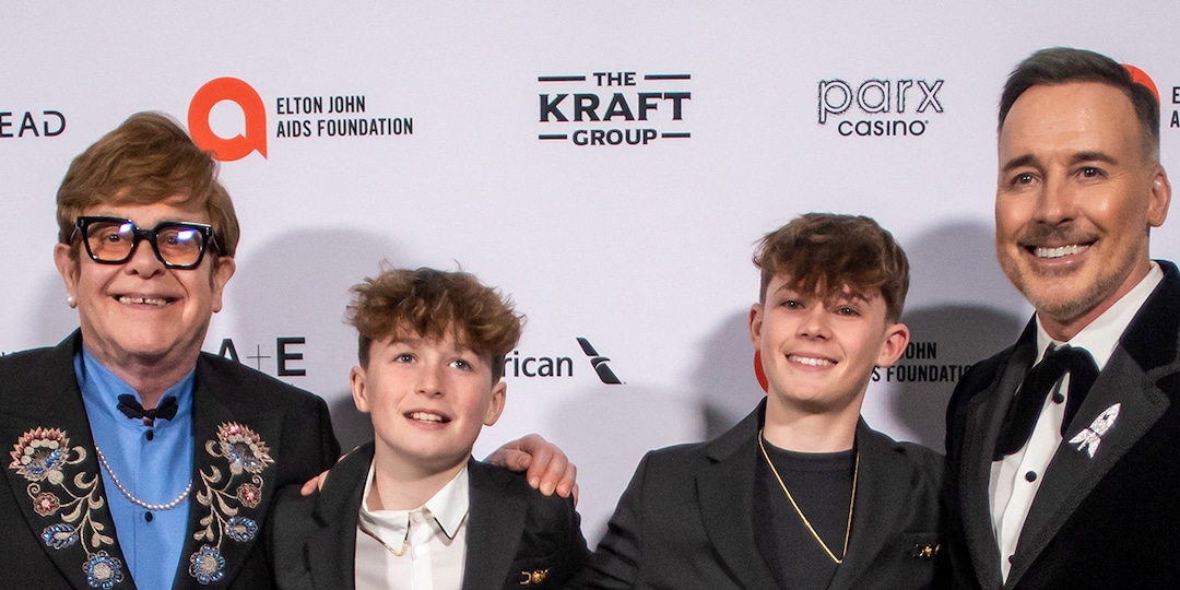 Elton John, David Furnish & Sons New Year's Eve Outing