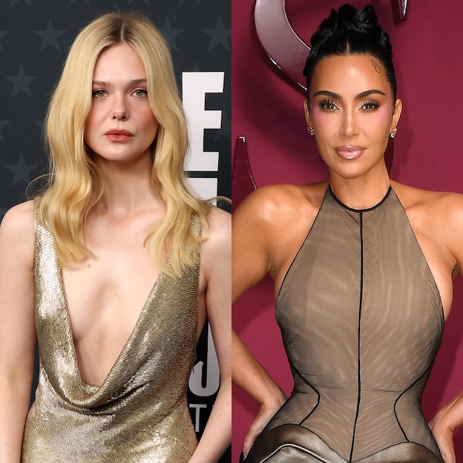 Elle Fanning Arrives at Critics Choice 2026, Kim Kardashian