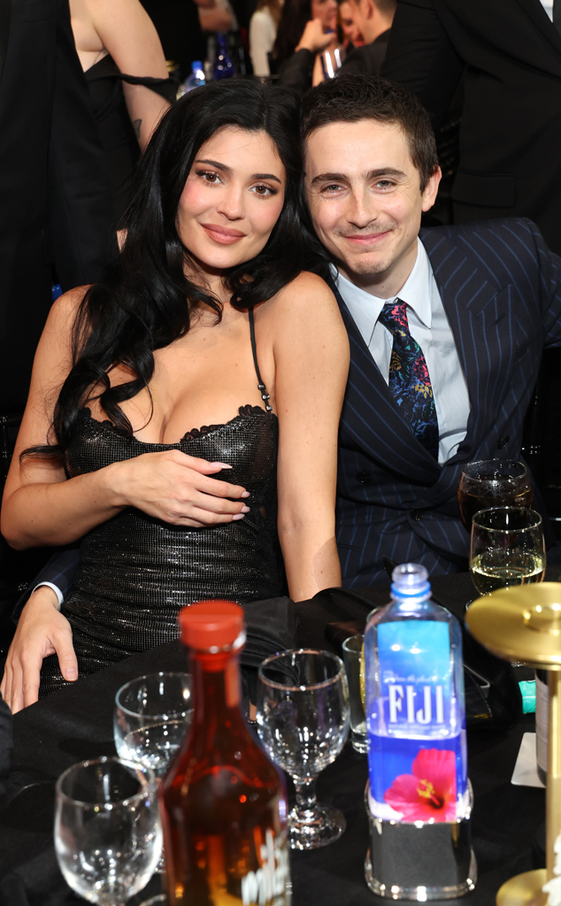 Kylie Jenner and Timothee Chalamet at 2025 Critics Choice Awards