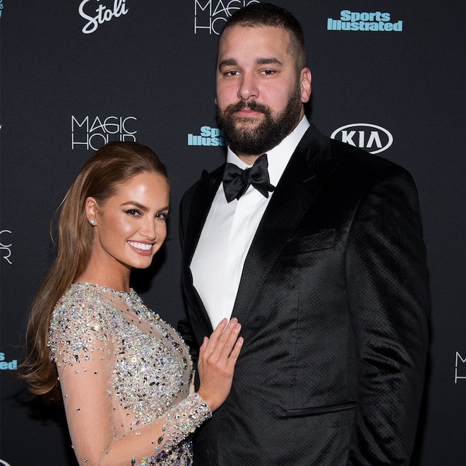 Haley Kalil and Matt Kalil attend the 2018 Sports Illustrated Swimsuit Issue Launch Celebration at Magic Hour at Moxy Times Square on February 14, 2018 in New York City.