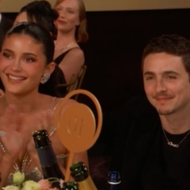 Timothée Chalamet, Kylie Jenner arrive at 2026 Golden Globes