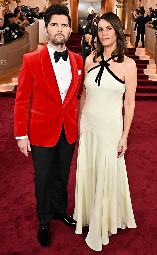 Adam Scott and Naomi Scott Arrives at Golden Globes 2026