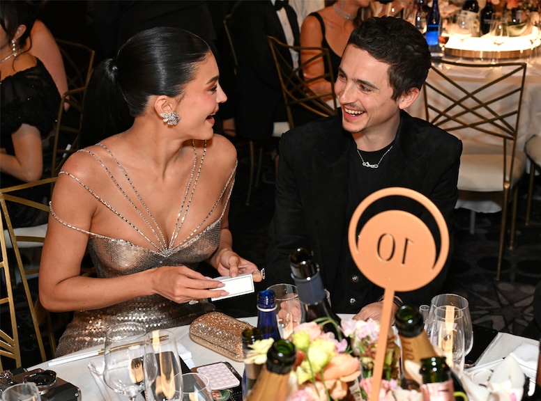Kylie Jenner and Timothee Chalamet at the Golden Globe Awards 2026