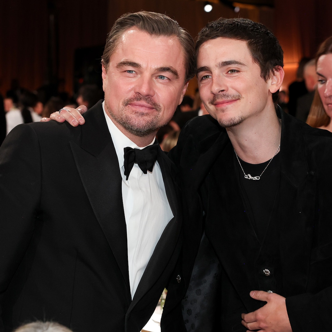 Leonardo DiCaprio comemora vitória de Timothée Chalamet no Globo de Ouro Leonardo DiCaprio comemora vitória de Timothée Chalamet no Globo de Ouro