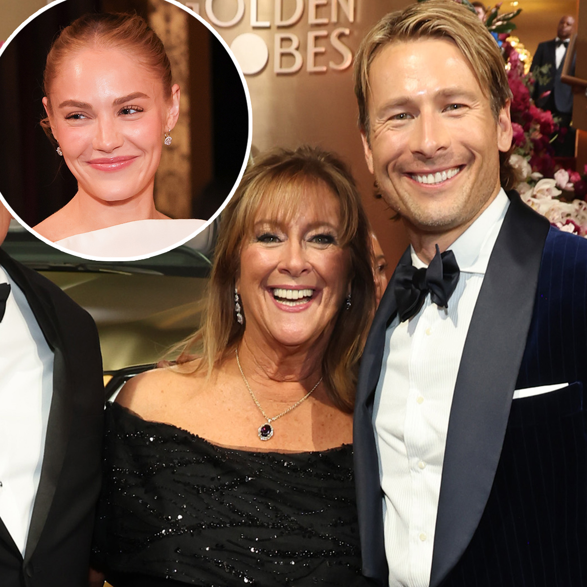Michelle Randolph Bonds With Glen Powell's Mom at Globes After-Party