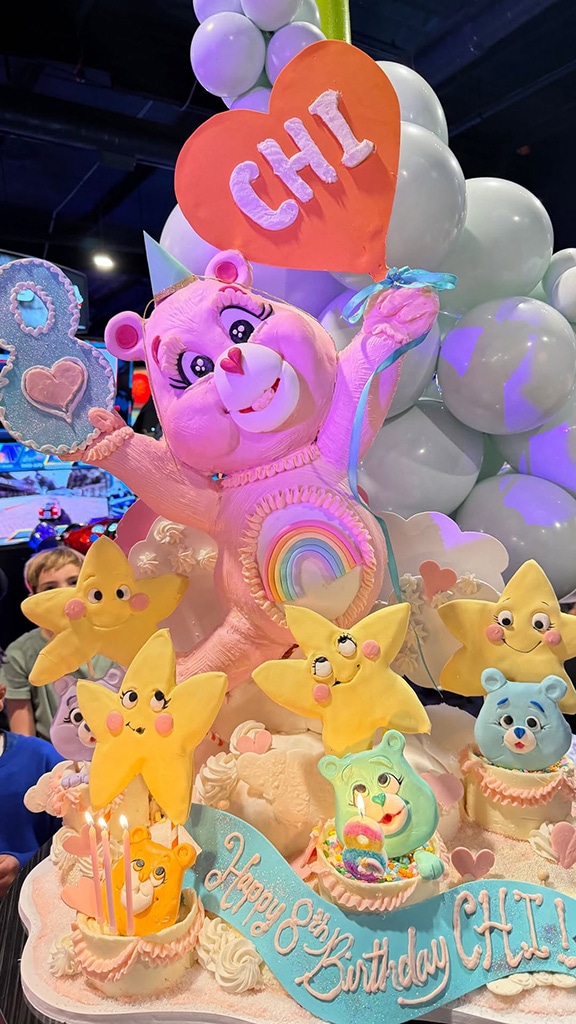 Kim Kardashian's Look at Chicago West's Care Bear 8th Birthday