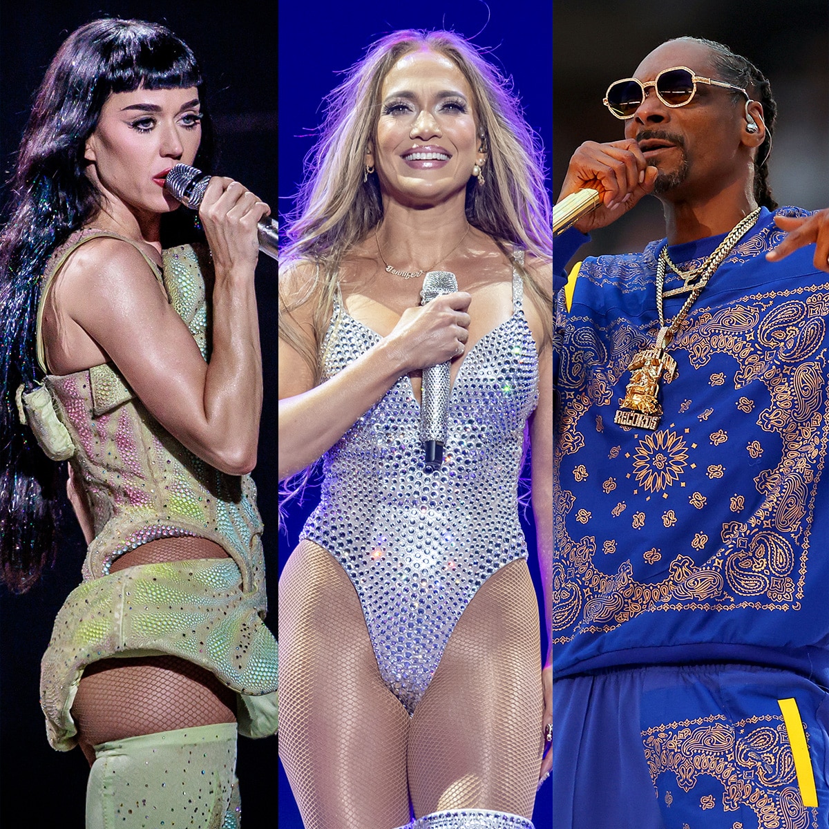 Katy Perry, Jennifer Lopez, Snoop Dogg