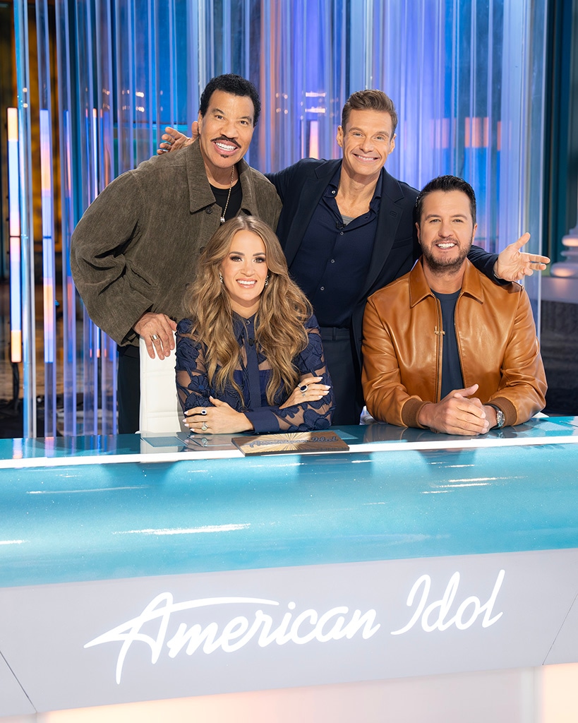 American Idol cast, Ryan Seacrest, Carrie Underwood, Lionel Richie, Luke Bryan