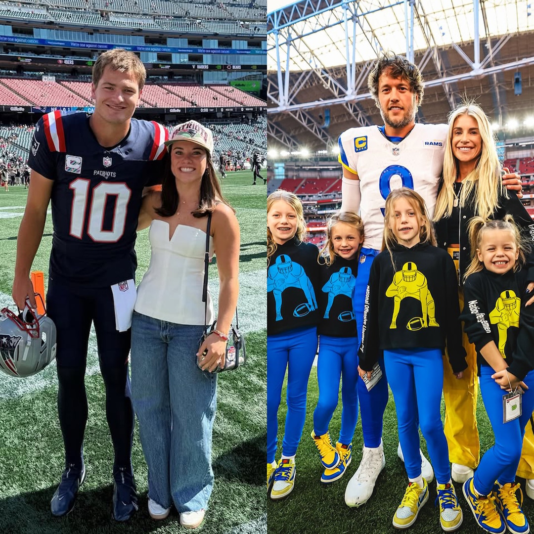 NFL Quarterbacks' Love Lives: Drake Maye, Matt Stafford & More