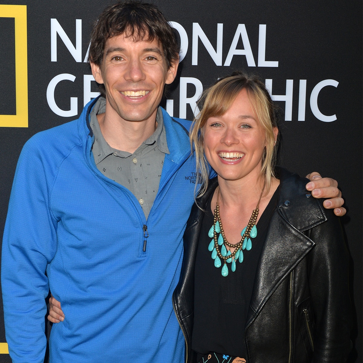Alex Honnold and Sanni McCandless attend National Geographic's Contenders Showcase.