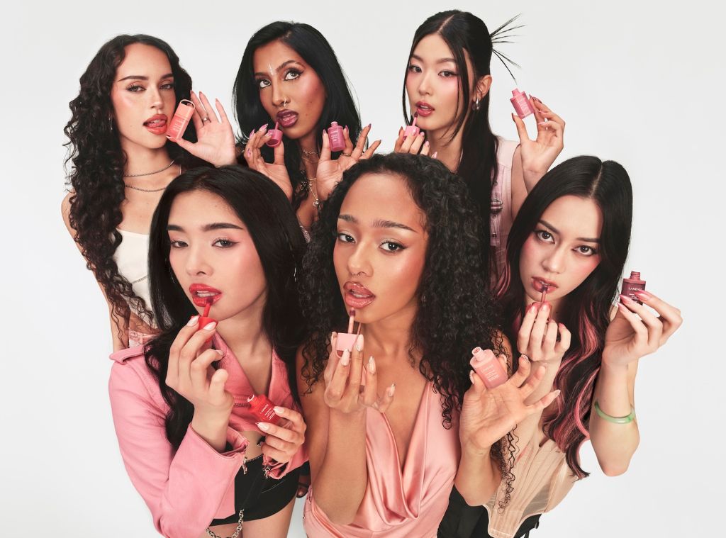 LANEIGE JuicePop Box Lip Tint collection starring KATSEYE