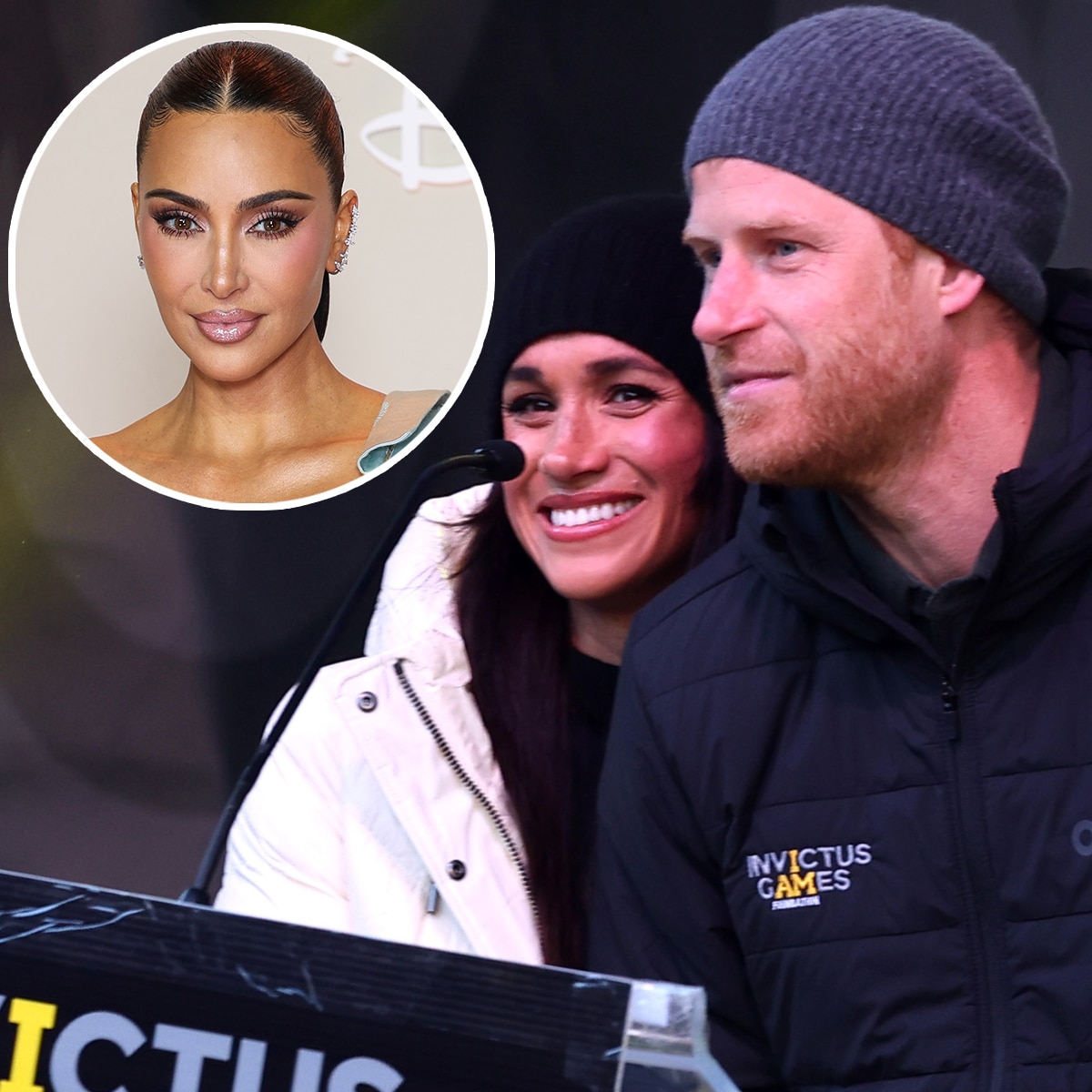 Kim Kardashian, Prince Harry and Meghan Markle