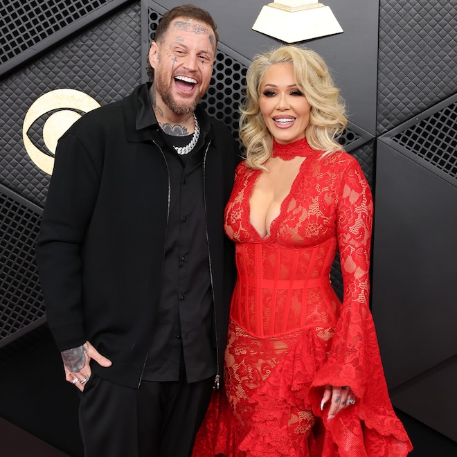 Jelly Roll and Bunnie Xo Arrives at Grammys 2026