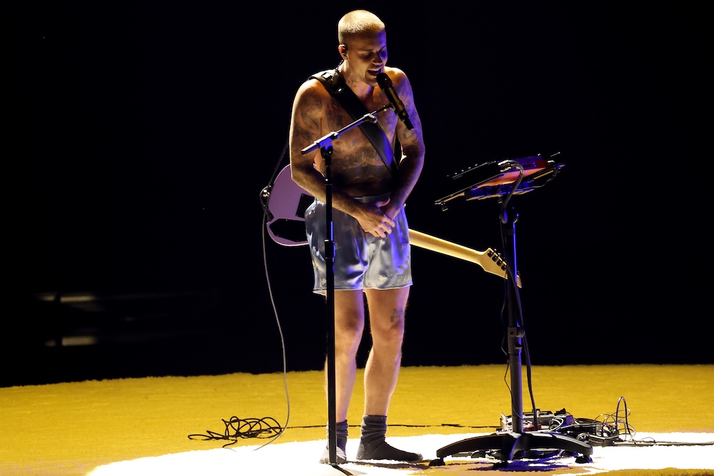 Justin Bieber performs onstage during the 68th GRAMMY Awards