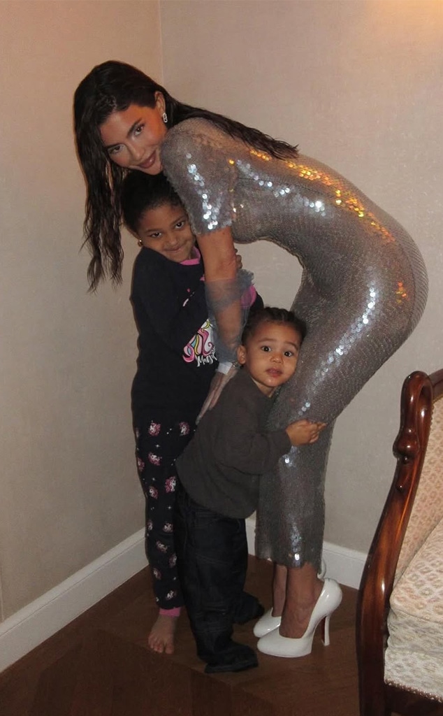 Kylie Jenner, Stormi Webster, and Aire Webster