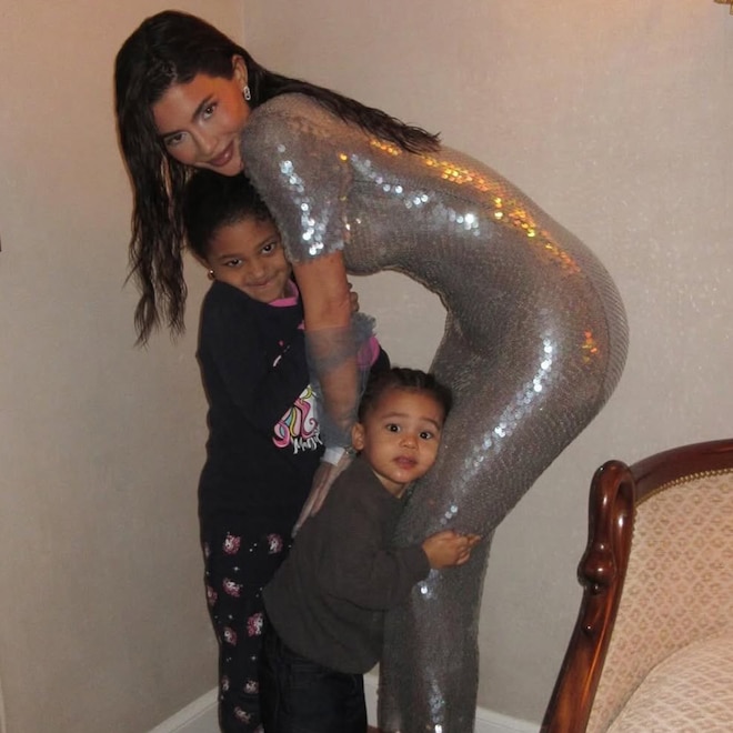 Kylie Jenner, Stormi Webster, and Aire Webster