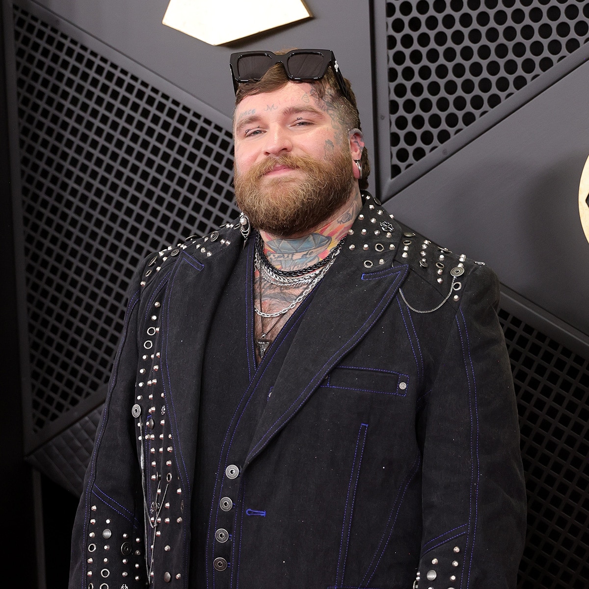 Teddy Swims arrives at Grammys 2026 red carpet