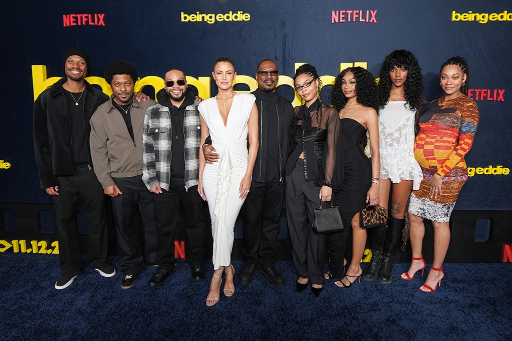 Eddie Murphy family feature, Miles Mitchell Murphy, Christian Murphy, Eric Murphy, Paige Butcher, Eddie Murphy, Bella Murphy, Shayne Audra Murphy, Zola Ivy Murphy, and Bria Murphy Xavier