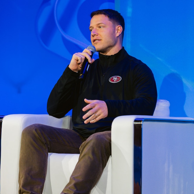 Christian McCaffrey at the Financial Literacy Forum