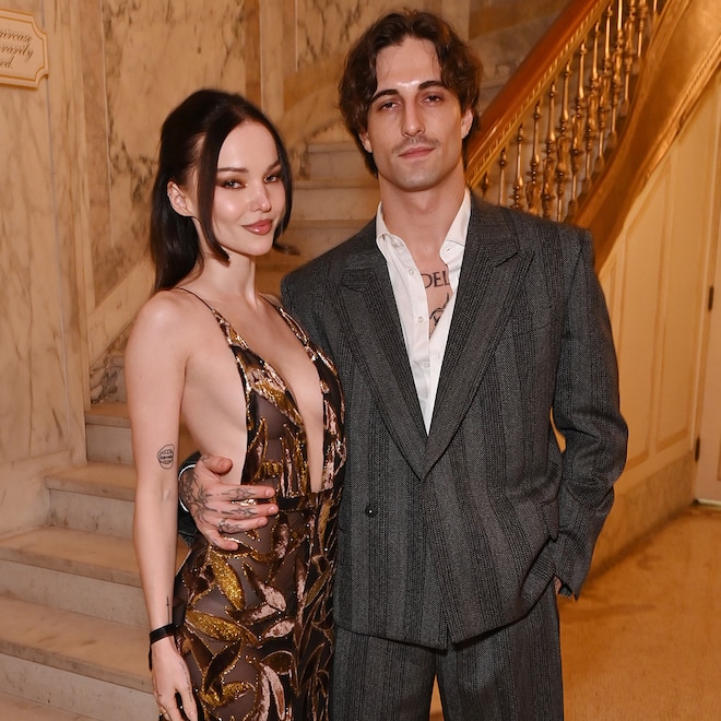 Dove Cameron and Damiano David attend Glamour Women of the Year at The Plaza on November 04, 2025 in New York City.