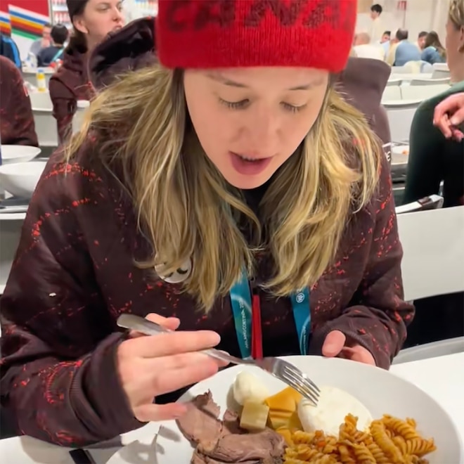 Julia Gosling, athletes first meal, 2026 Winter Olympics