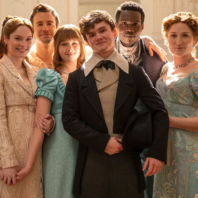 Bridgerton Season 4, Florence Hunt, Hannah Dodd, Luke Thompson, Claudia Jessie, Will Tilston, Victor Alli, Ruth Gemmell