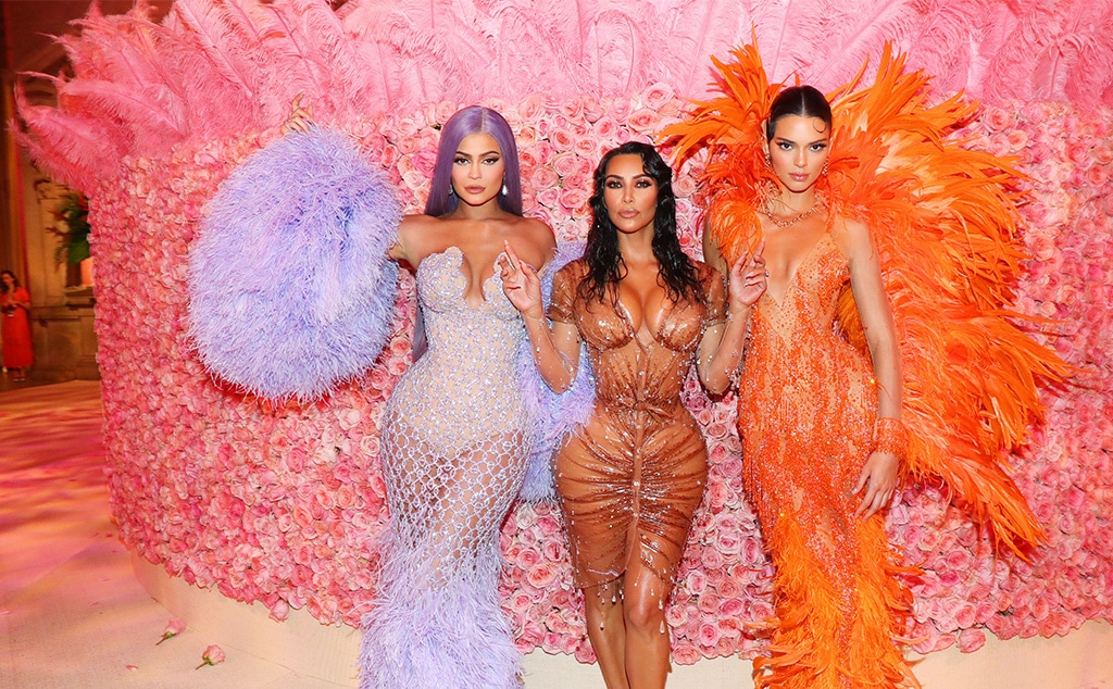 Kylie Jenner, Kim Kardashian West, and Kendall Jenner attend The 2019 Met Gala Celebrating Camp: Notes on Fashion at Metropolitan Museum of Art on May 06, 2019 in New York City.