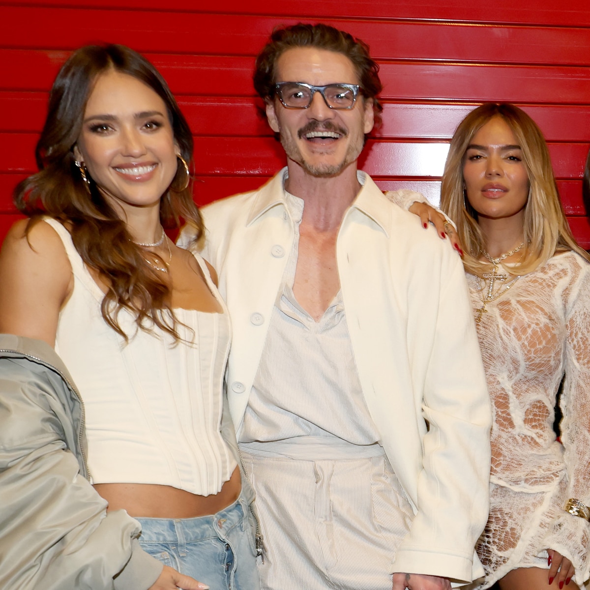 Jessica Alba, Pedro Pascal, Karol G, Young Miko, David Grutman, Cardi B and Alix Earle, Super Bowl 2026, halftime show, celebrity sightings
