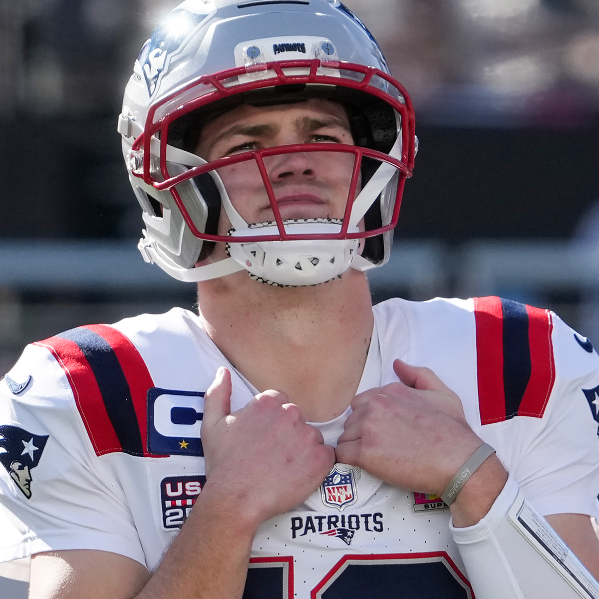 Patriots’ Drake Maye Shares Emotional Reaction After Super Bowl Loss