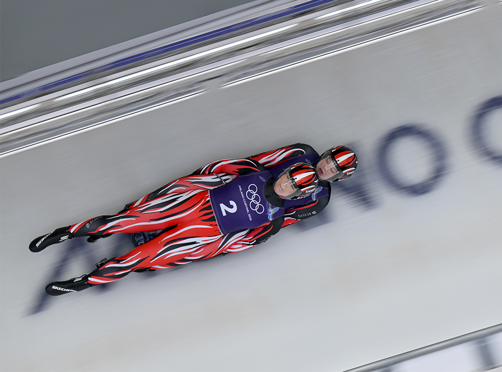 Luge.women's doubles, Selina Egle and Lara Michaela Kipp (Austria), Olympics Candids