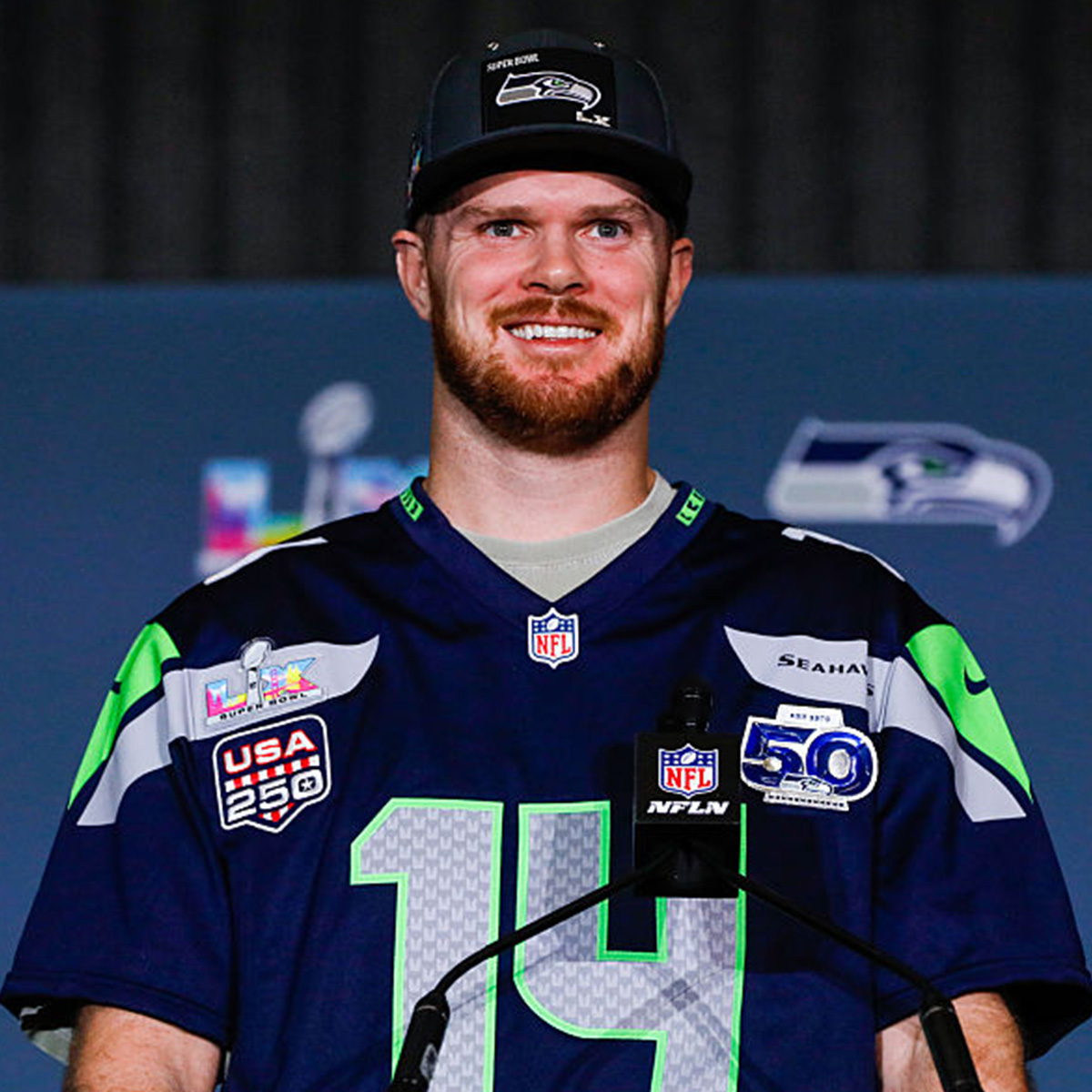 What Seahawks’ Sam Darnold Confessed to His Dad After Super Bowl Win